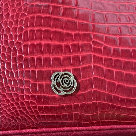 Carlos by Carlos Santana Red Croc-Embossed Bag - Picture 3 of 11